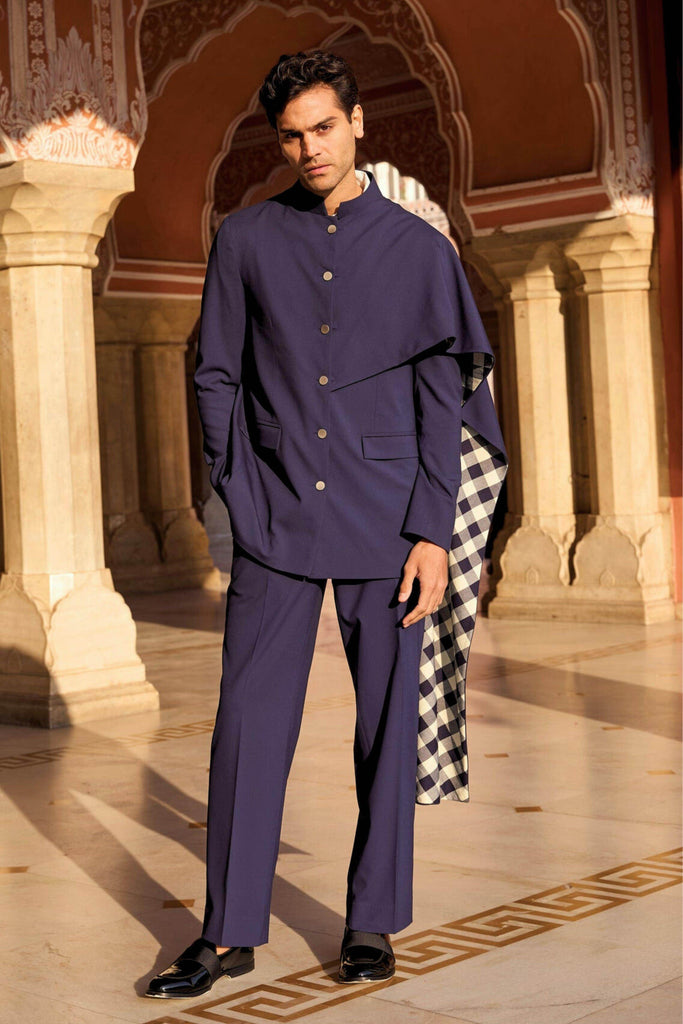 DRAPED PANEL SUIT - dash and dot dash and dot