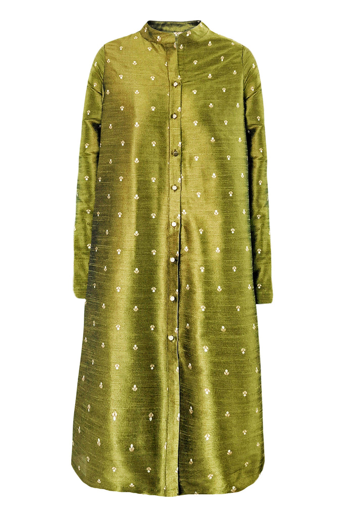 MOTIF LONGLINE BROCADE TOP - dash and dot dash and dot