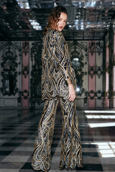 GOLD EMBROIDERED TOP