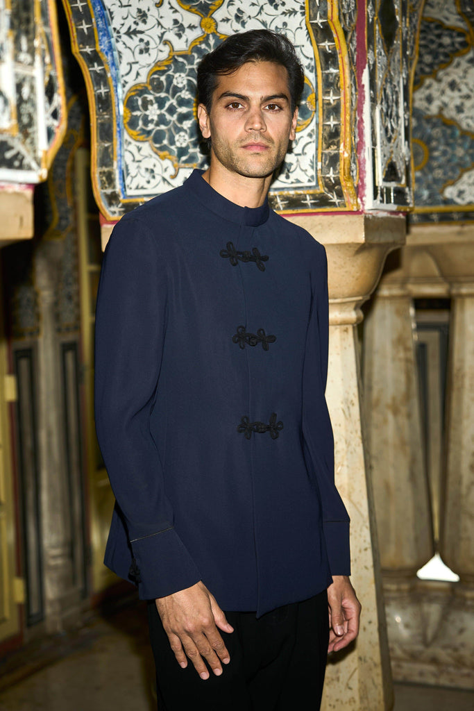 CONTRAST KNOT BUTTON SUIT - dash and dot dash and dot