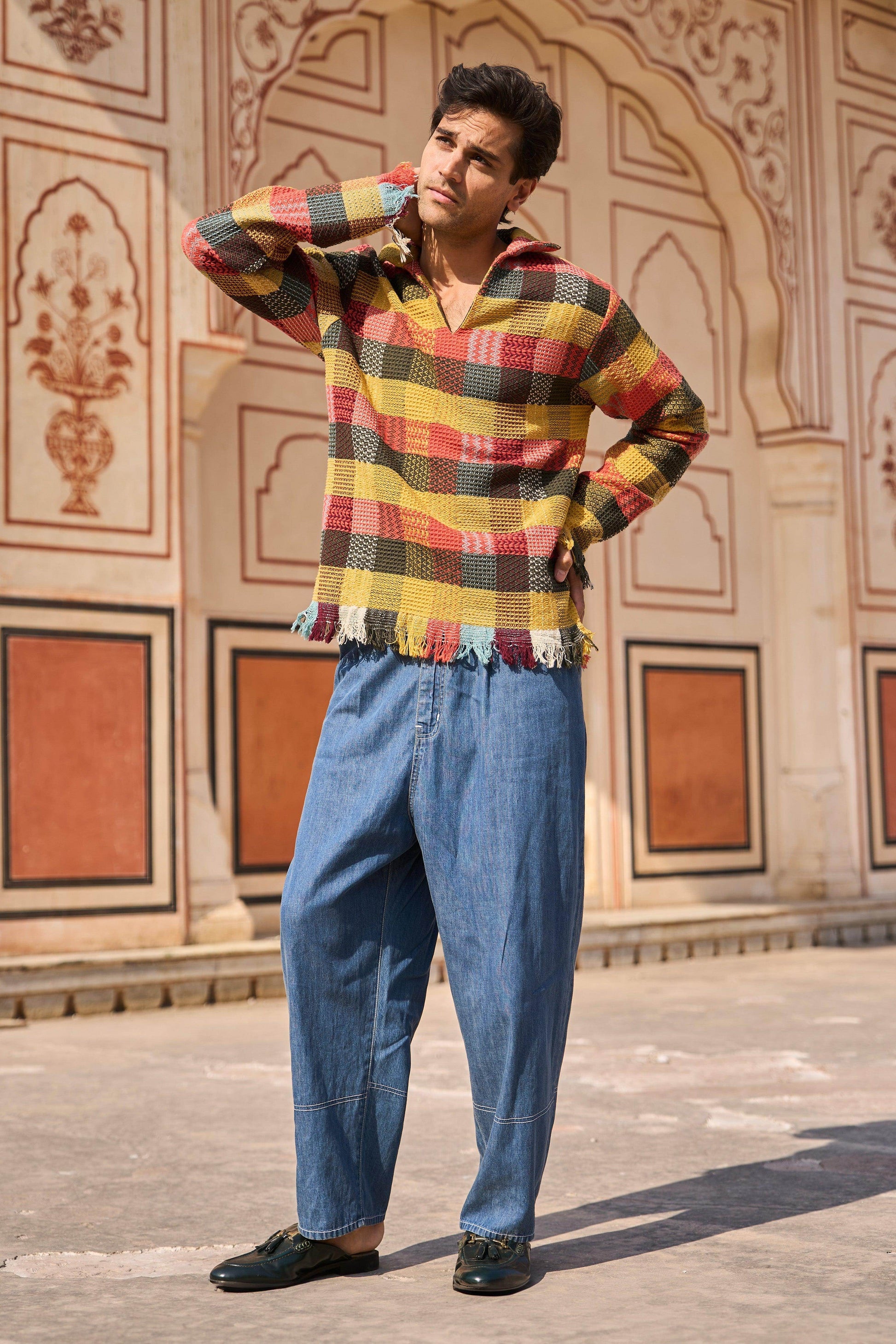 CHECK POPOVER SHIRT - dash and dot