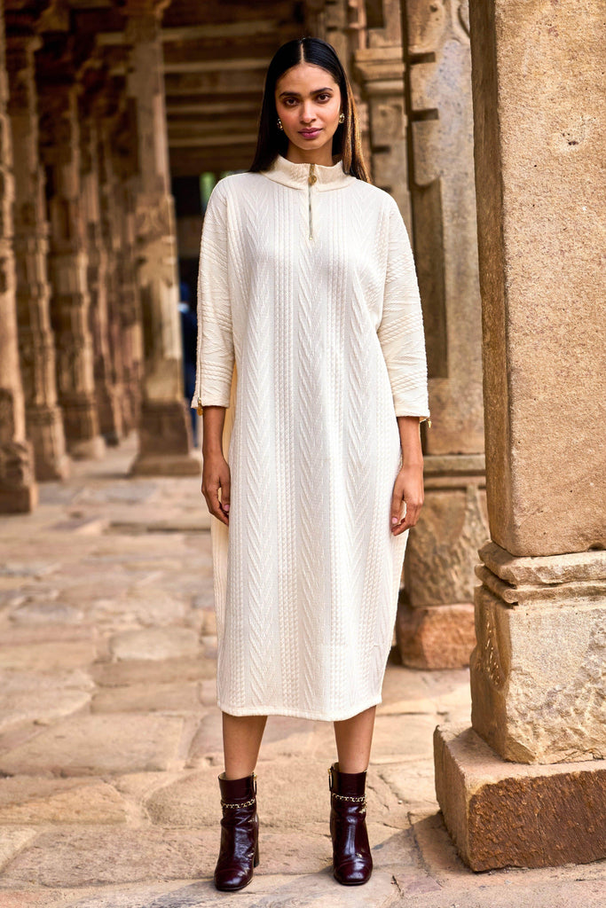 IVORY KNIT MIDI - dash and dot dash and dot