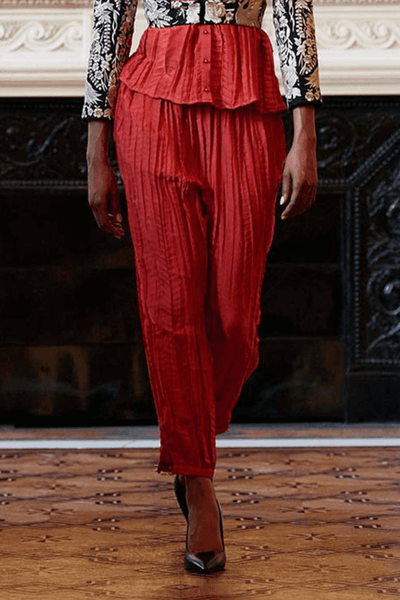 RUST CRUSHED PANTS - dash and dot