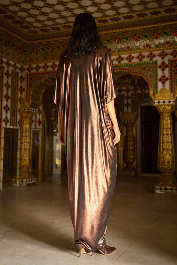 FOIL DRAPED KAFTAN - dash and dot dash and dot