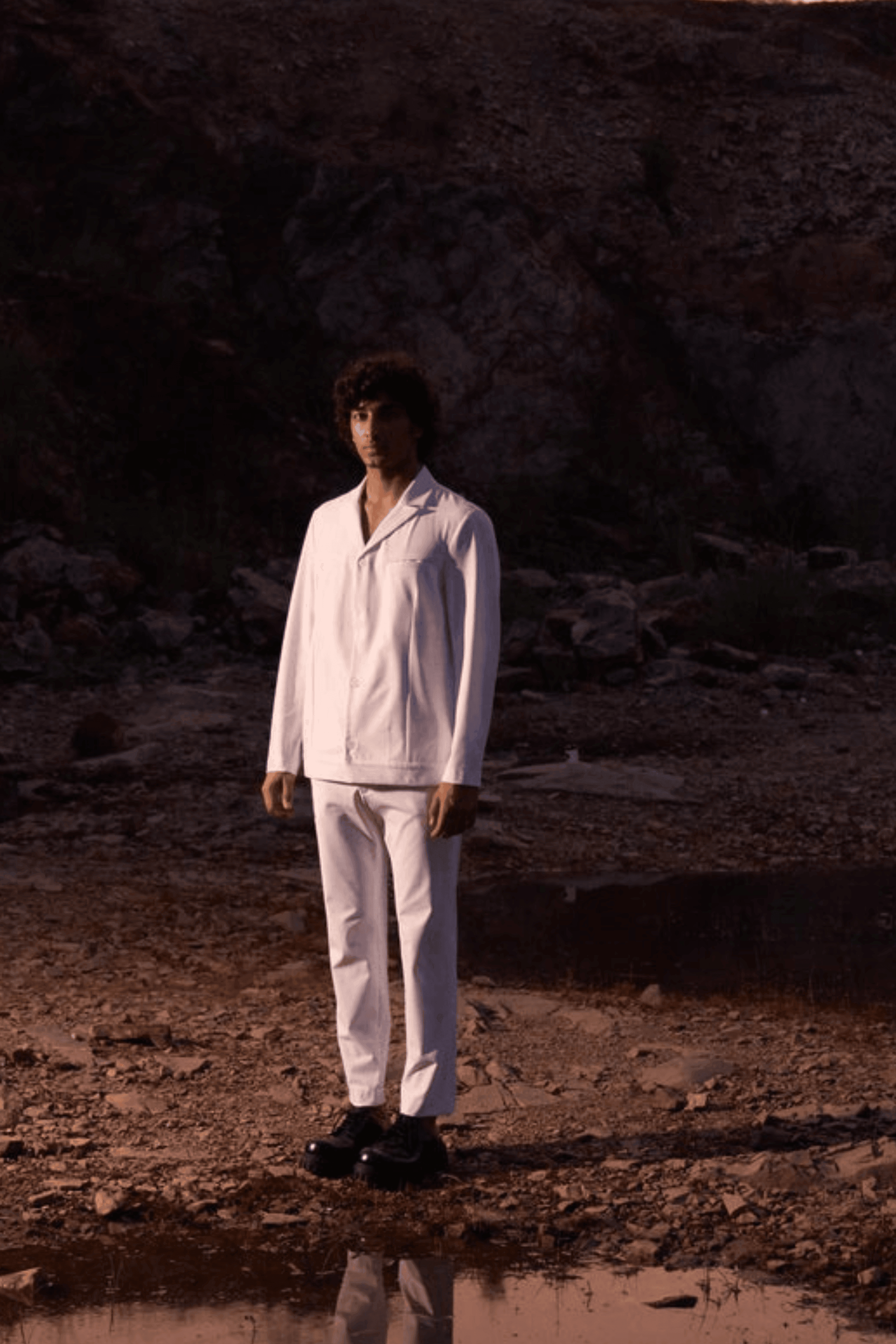 ALL WHITE PANTSUIT - dash and dot