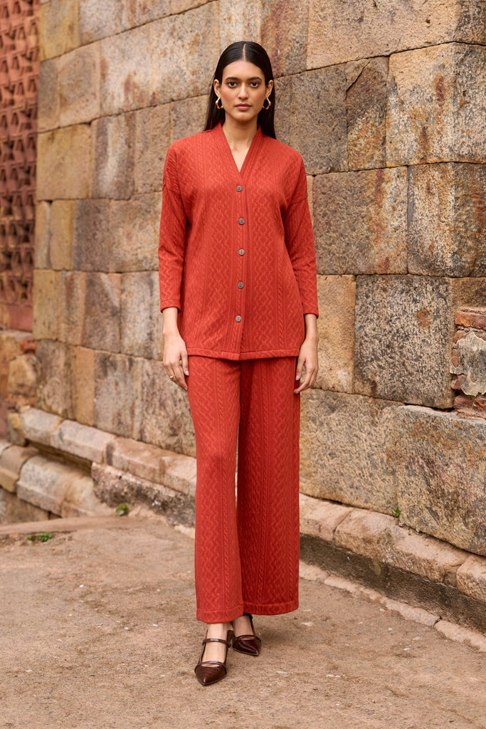 RUST KNIT PANT - dash and dot dash and dot