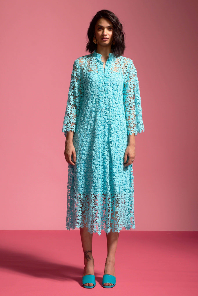 FLORAL LACE MIDI - dash and dot dash and dot
