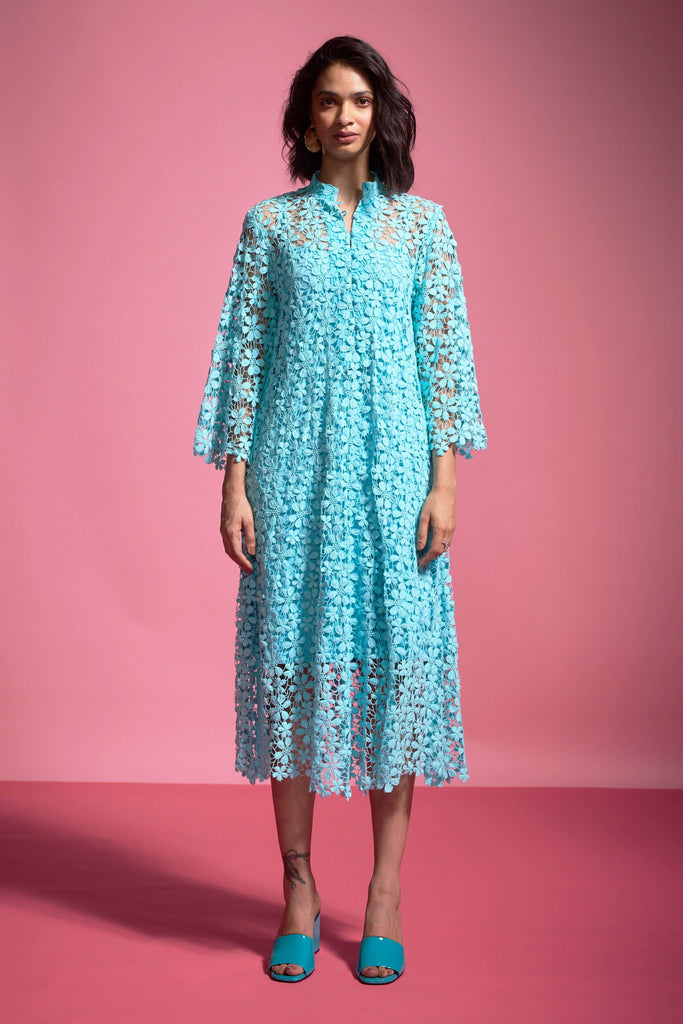 FLORAL LACE MIDI - dash and dot dash and dot