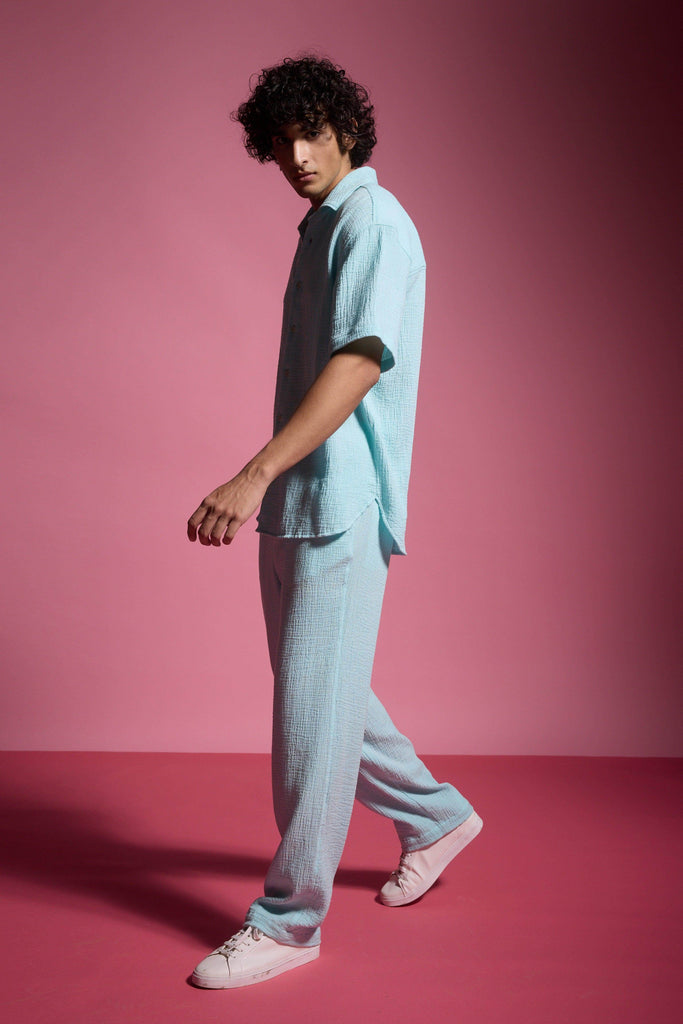 CRINKLE COTTON SHIRT - dash and dot dash and dot