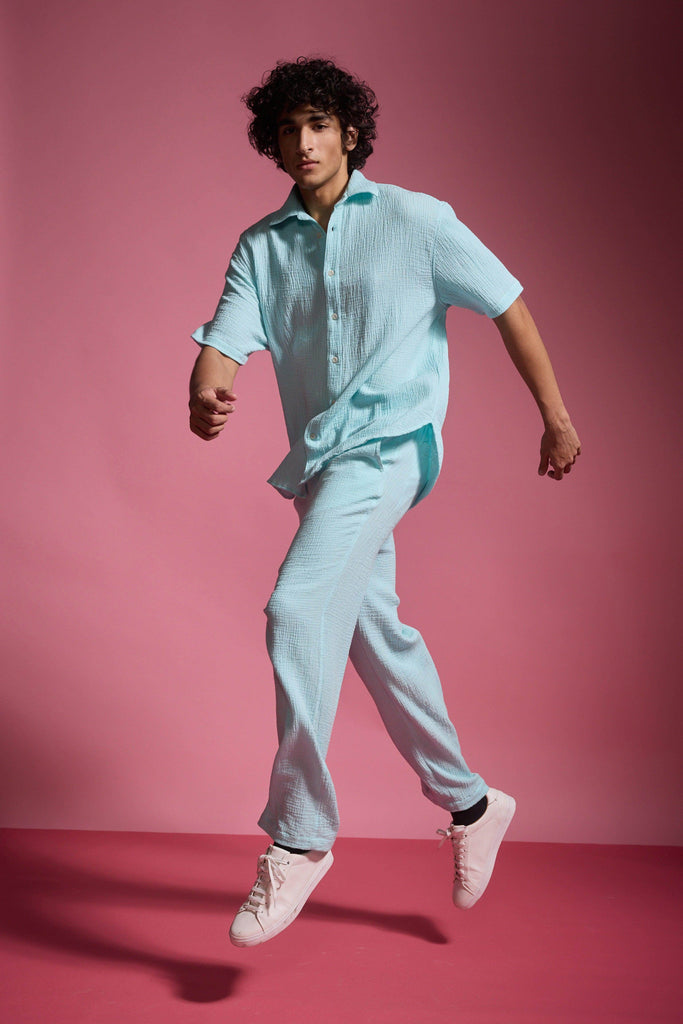 CRINKLE COTTON PANT SET - dash and dot dash and dot