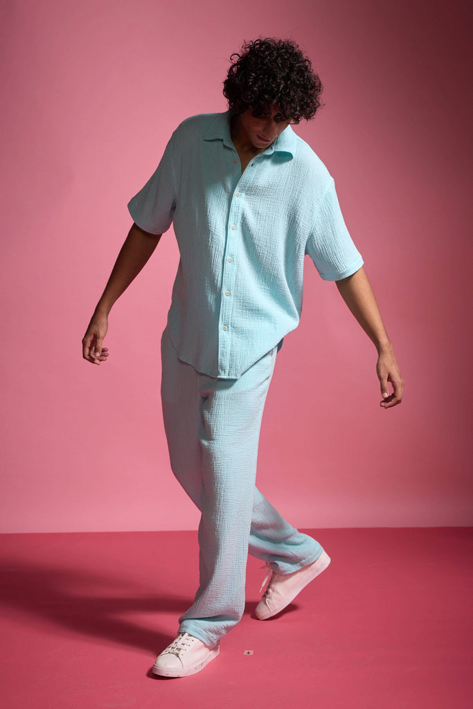 CRINKLE COTTON SHIRT - dash and dot dash and dot