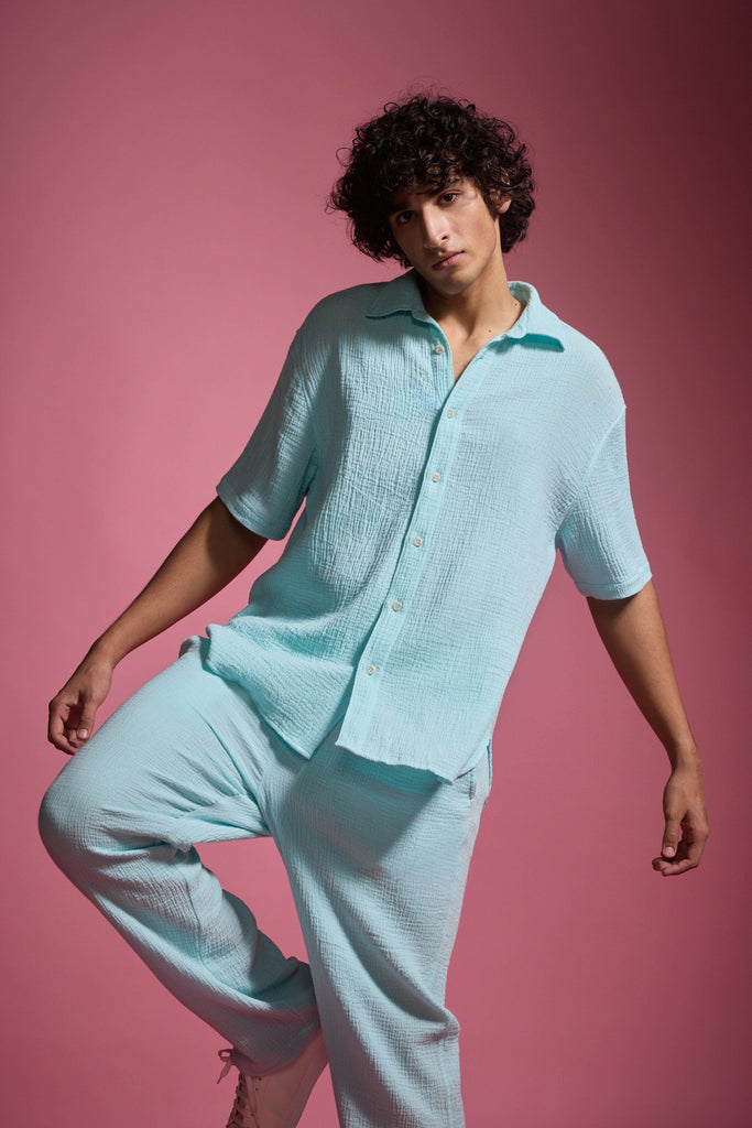 CRINKLE COTTON PANT - dash and dot dash and dot