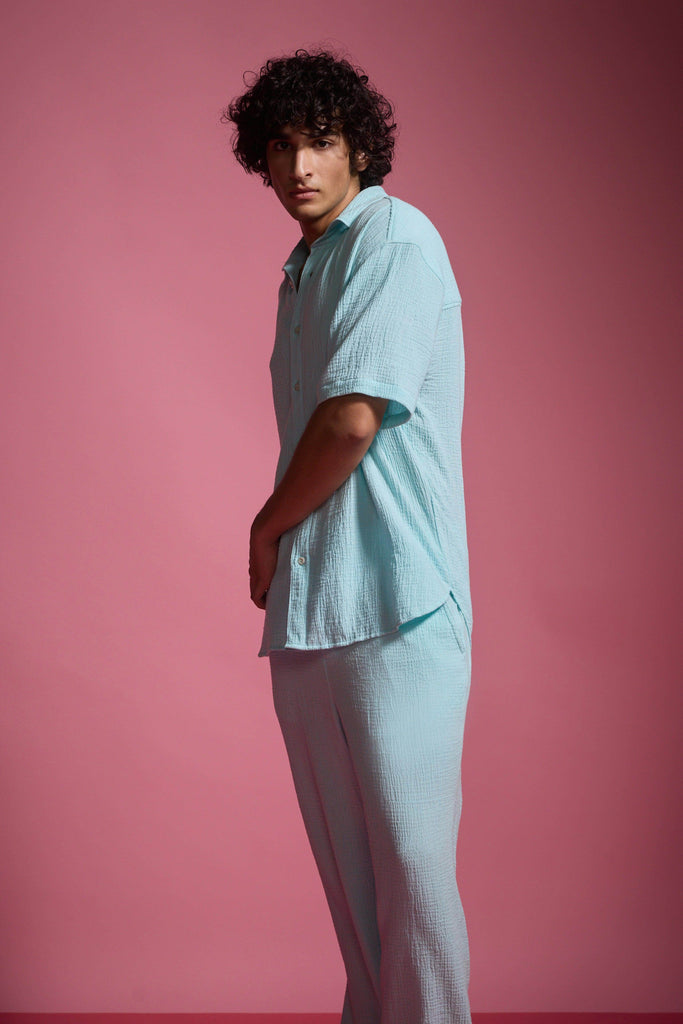 CRINKLE COTTON PANT SET - dash and dot dash and dot