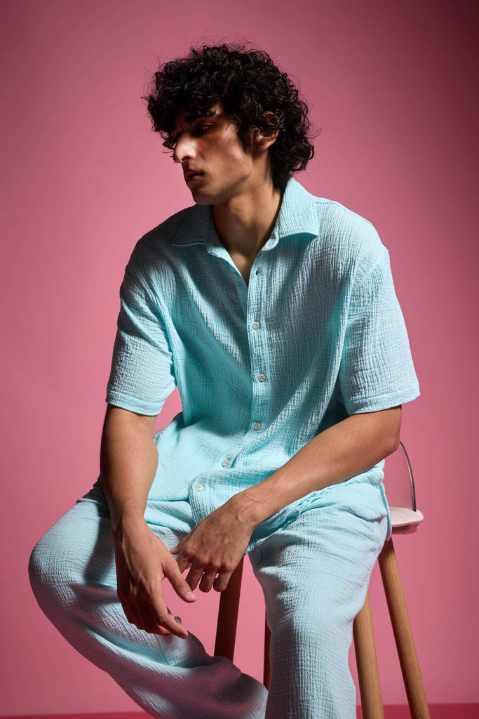 CRINKLE COTTON PANT - dash and dot dash and dot