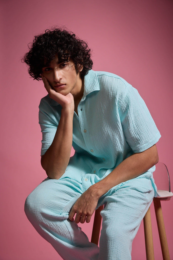 CRINKLE COTTON PANT - dash and dot dash and dot