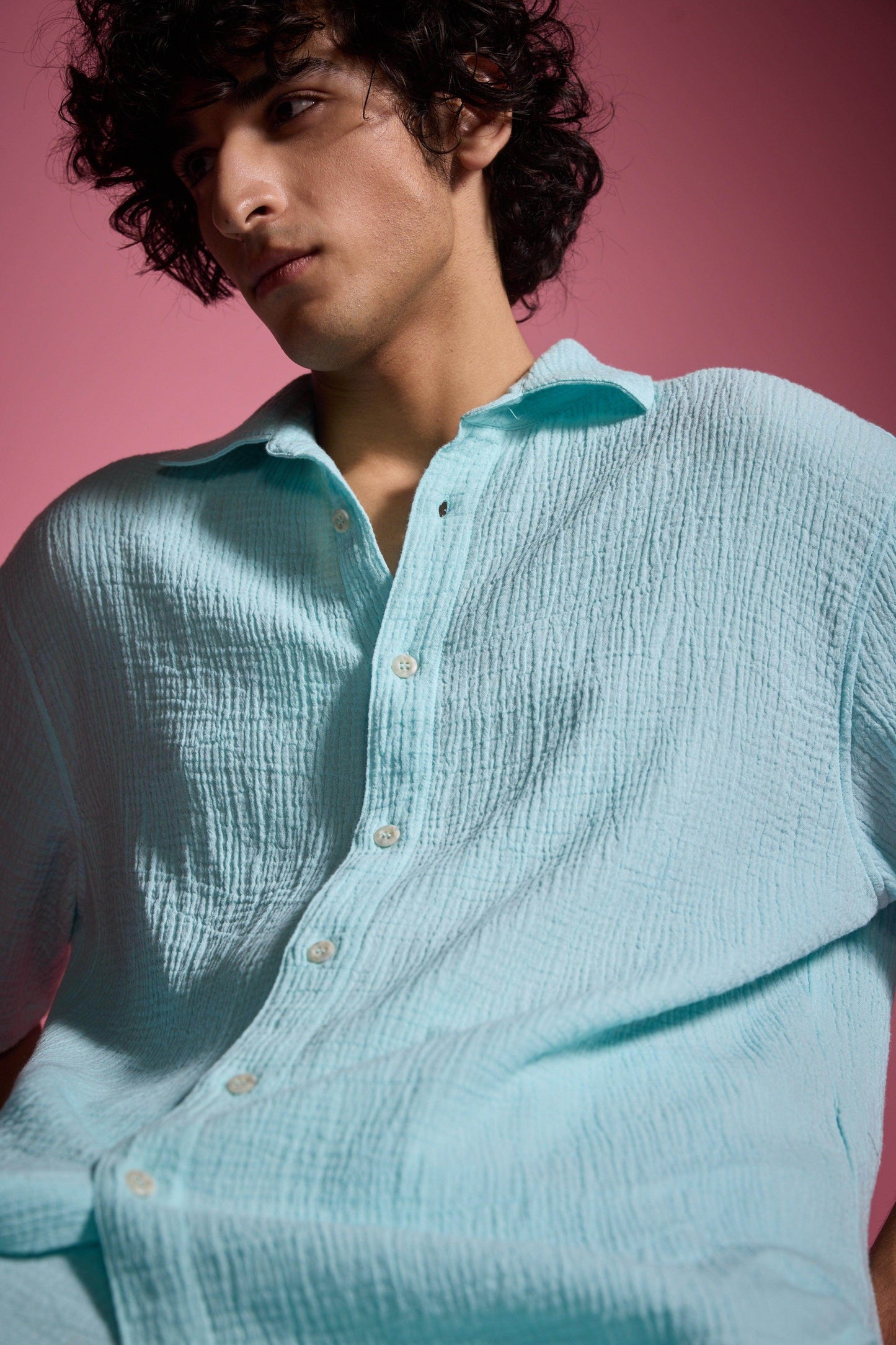 CRINKLE COTTON PANT SET - dash and dot