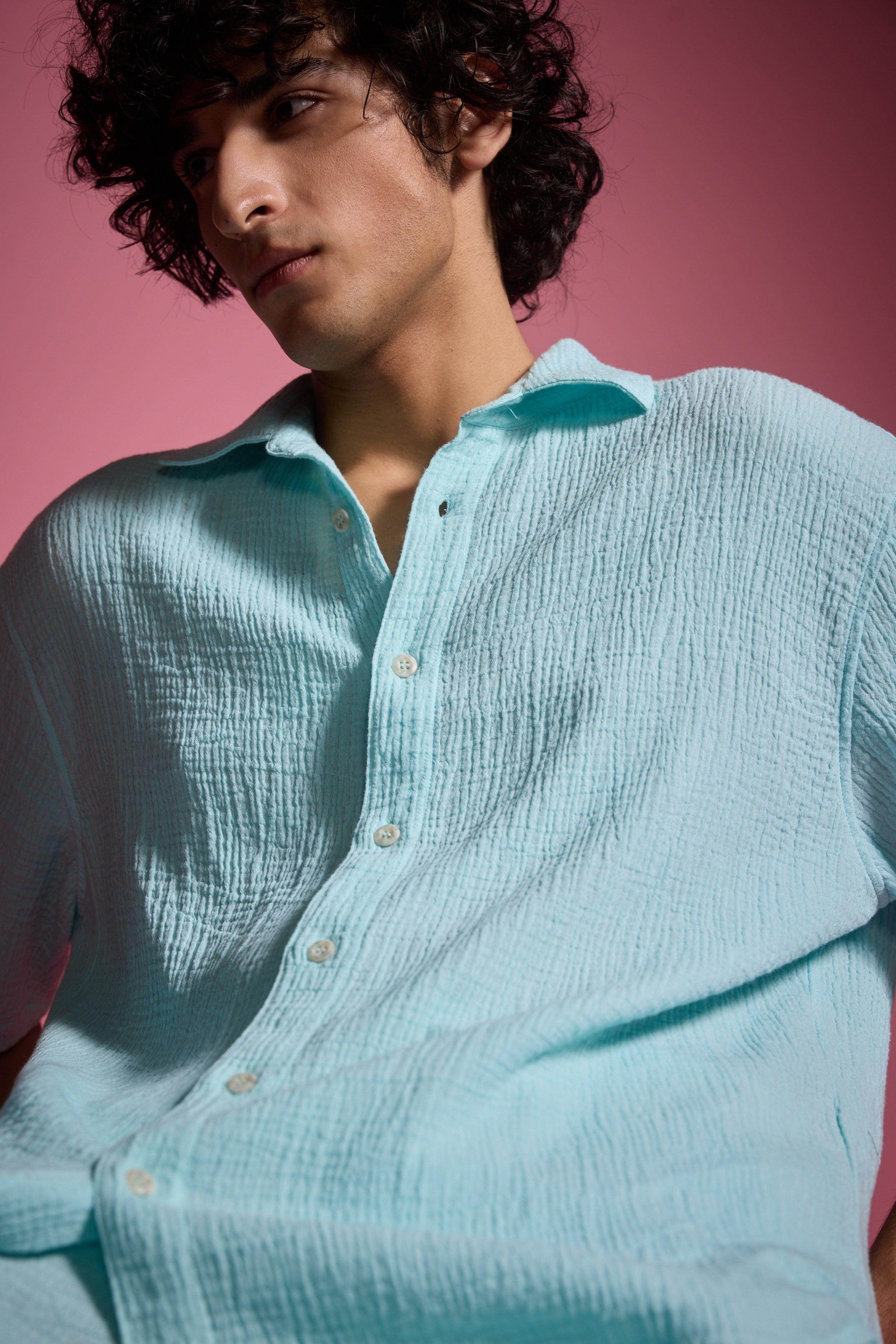 CRINKLE COTTON PANT SET - dash and dot