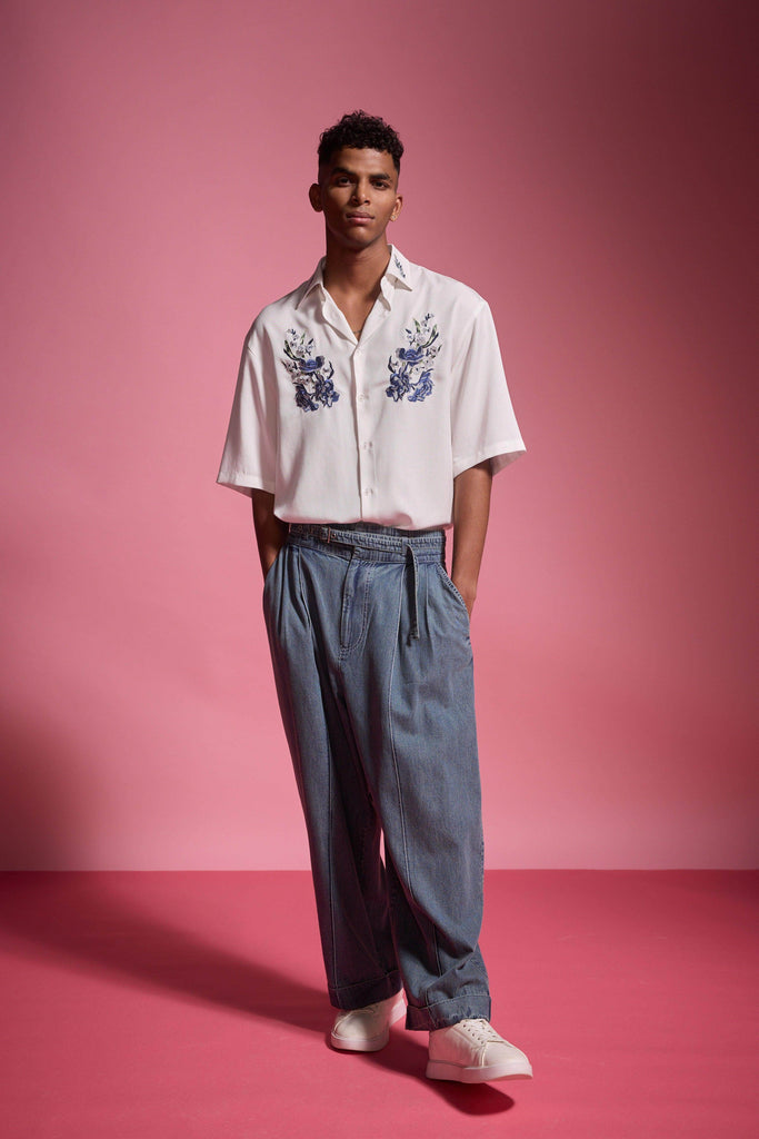 WASHED BELTED JEAN - dash and dot dash and dot