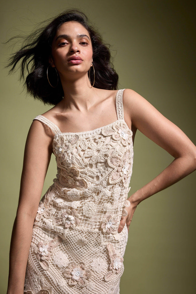 CROCHET FRINGE DRESS - dash and dot dash and dot