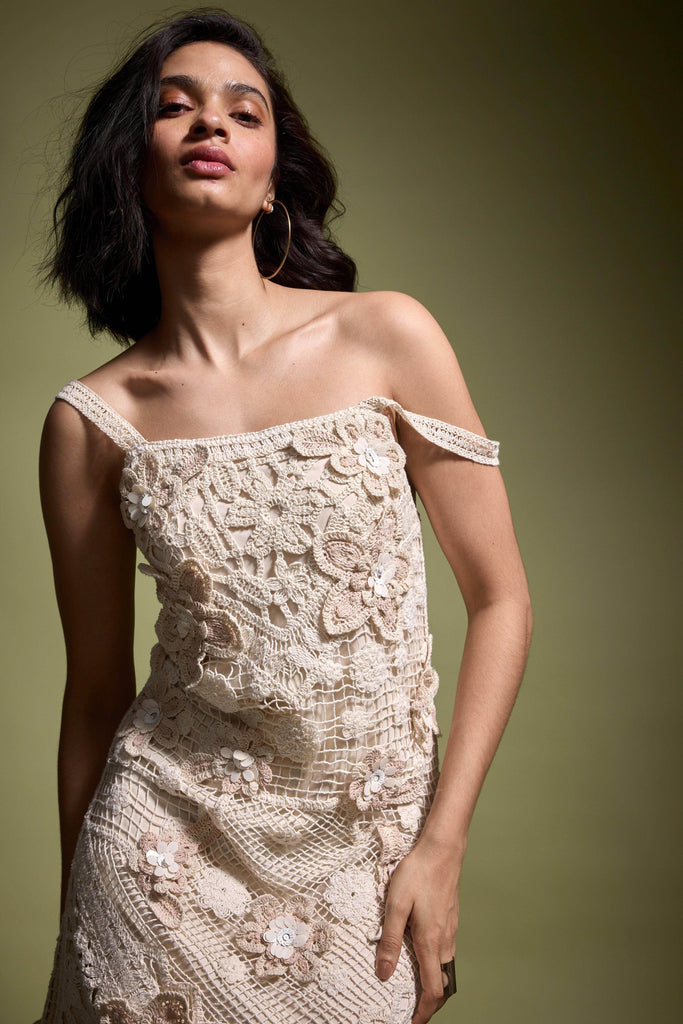 CROCHET FRINGE DRESS - dash and dot dash and dot