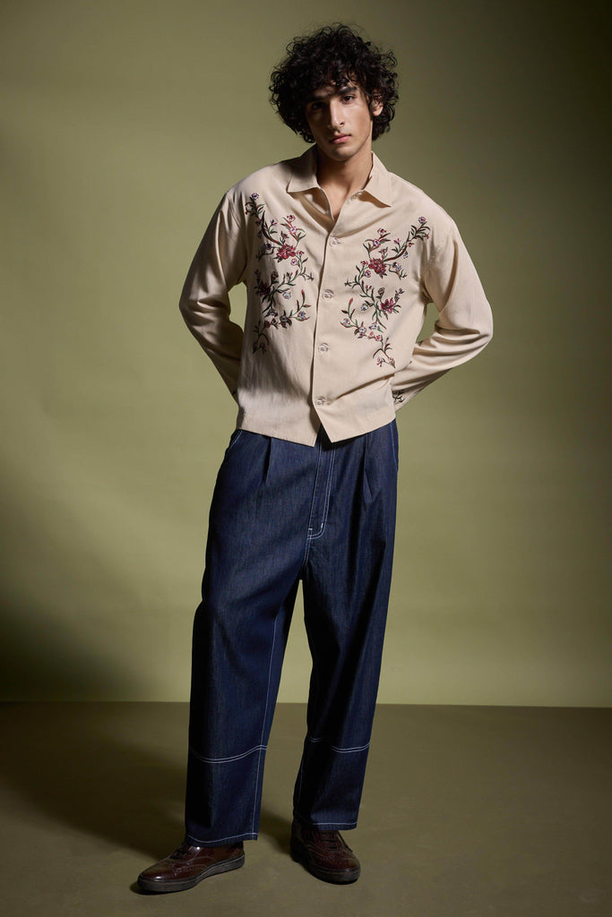 KHAKI GARDEN SHIRT - dash and dot dash and dot