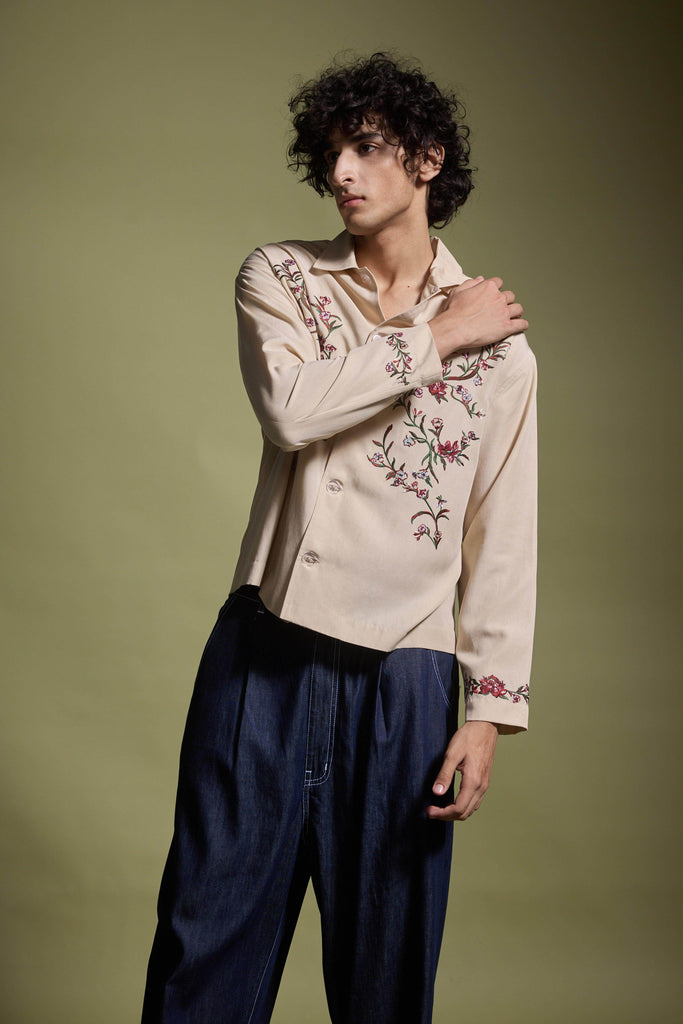 KHAKI GARDEN SHIRT - dash and dot dash and dot