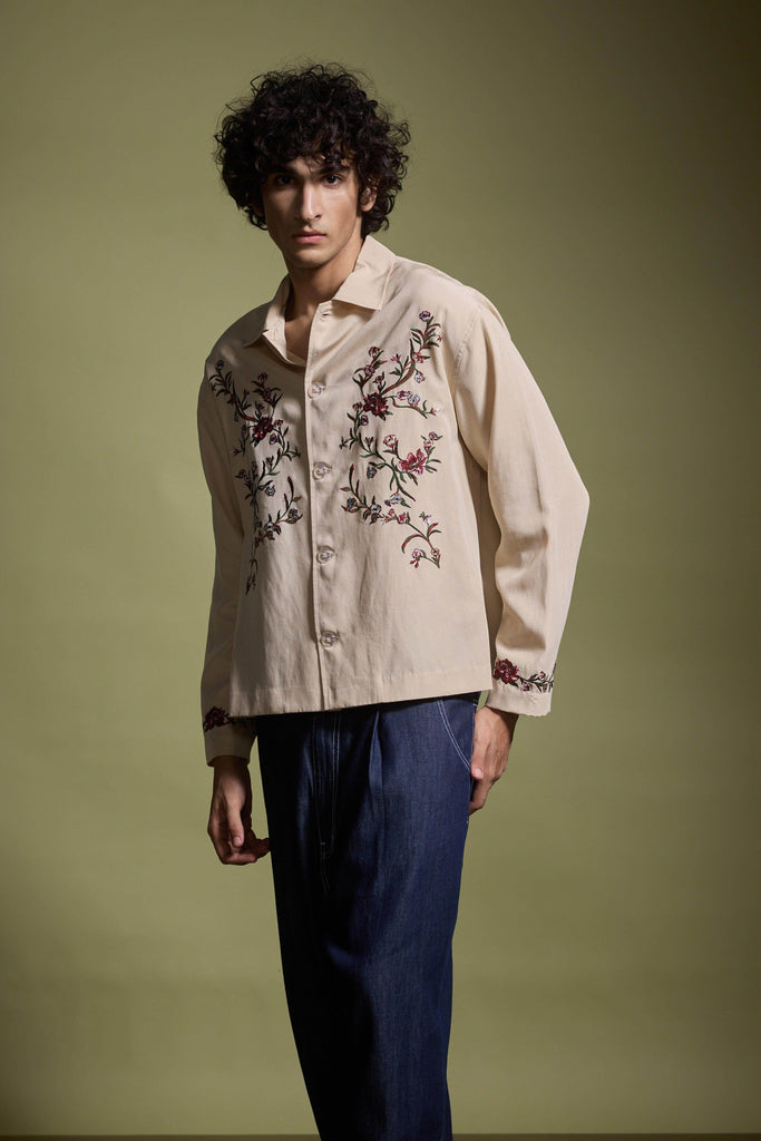 KHAKI GARDEN SHIRT - dash and dot dash and dot