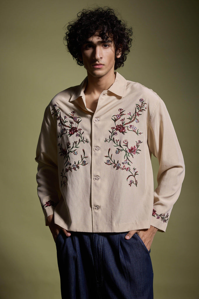 KHAKI GARDEN SHIRT - dash and dot dash and dot