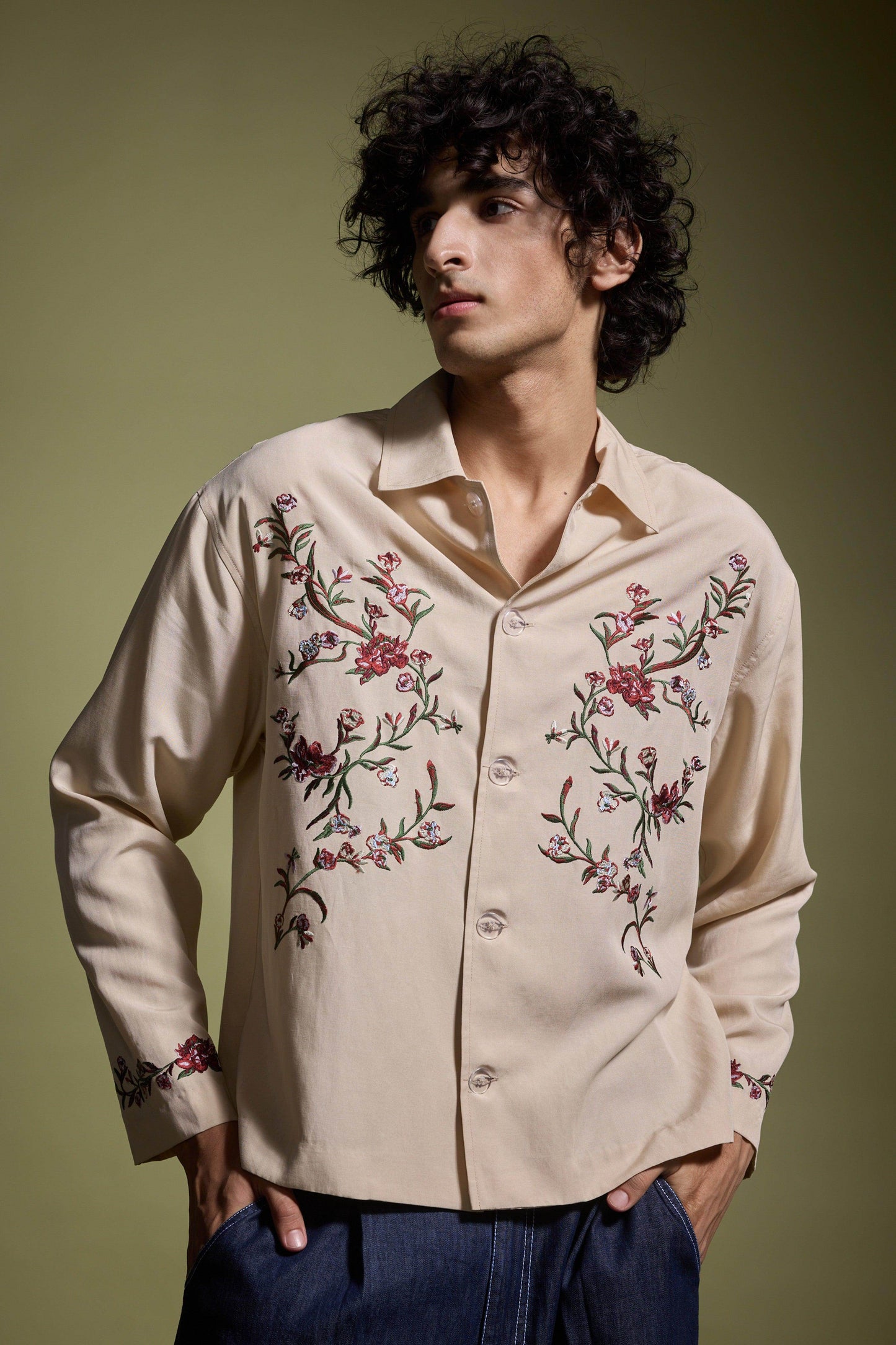 KHAKI GARDEN SHIRT - dash and dot