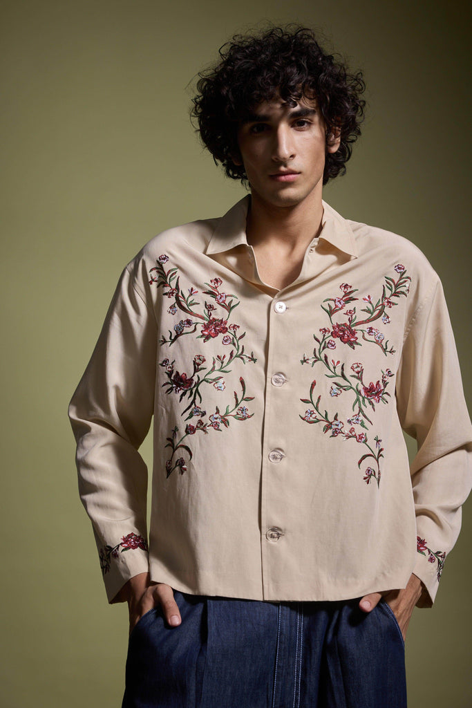 KHAKI GARDEN SHIRT - dash and dot dash and dot