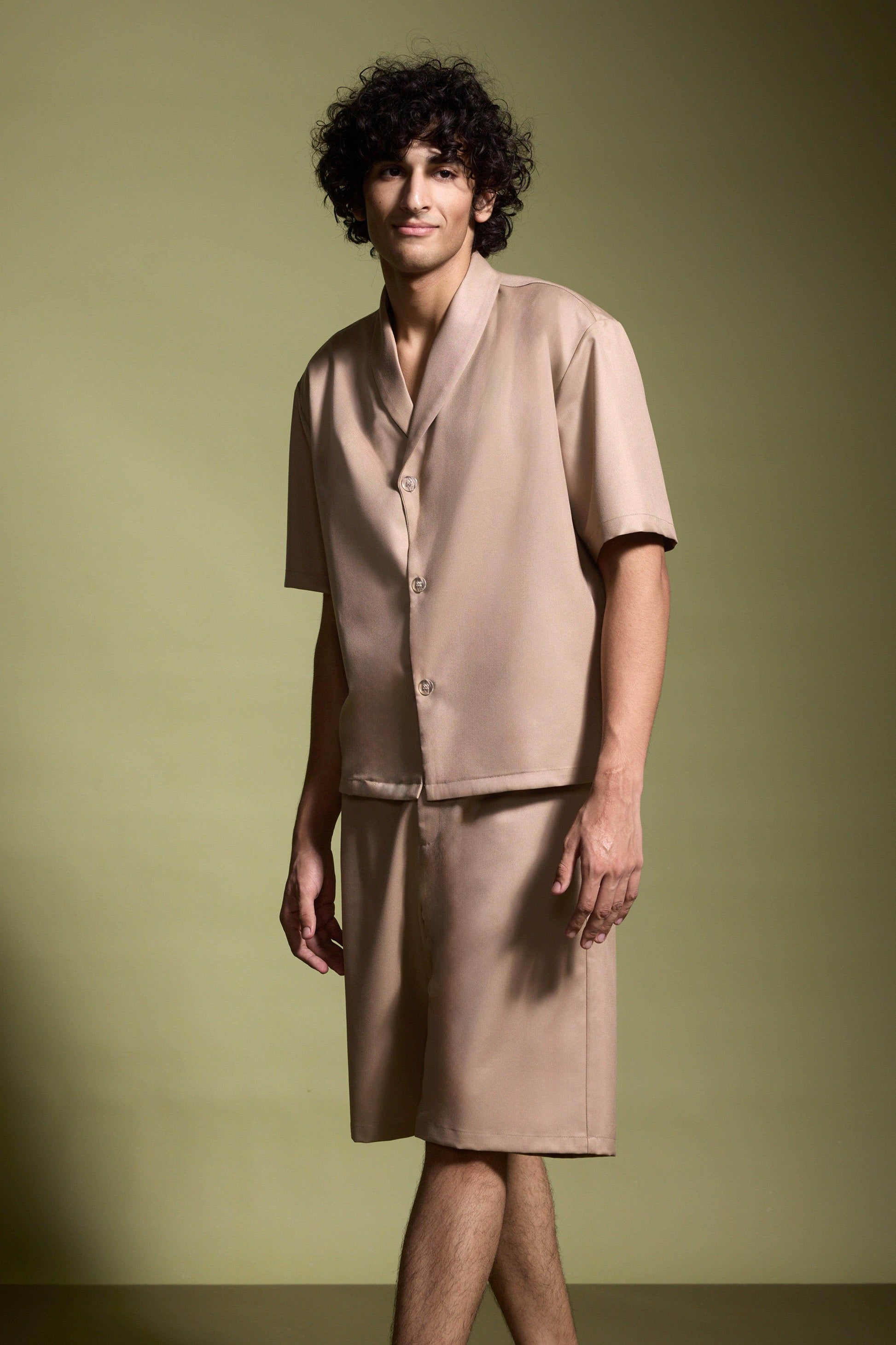 SHAWL COLLAR SHIRT - dash and dot