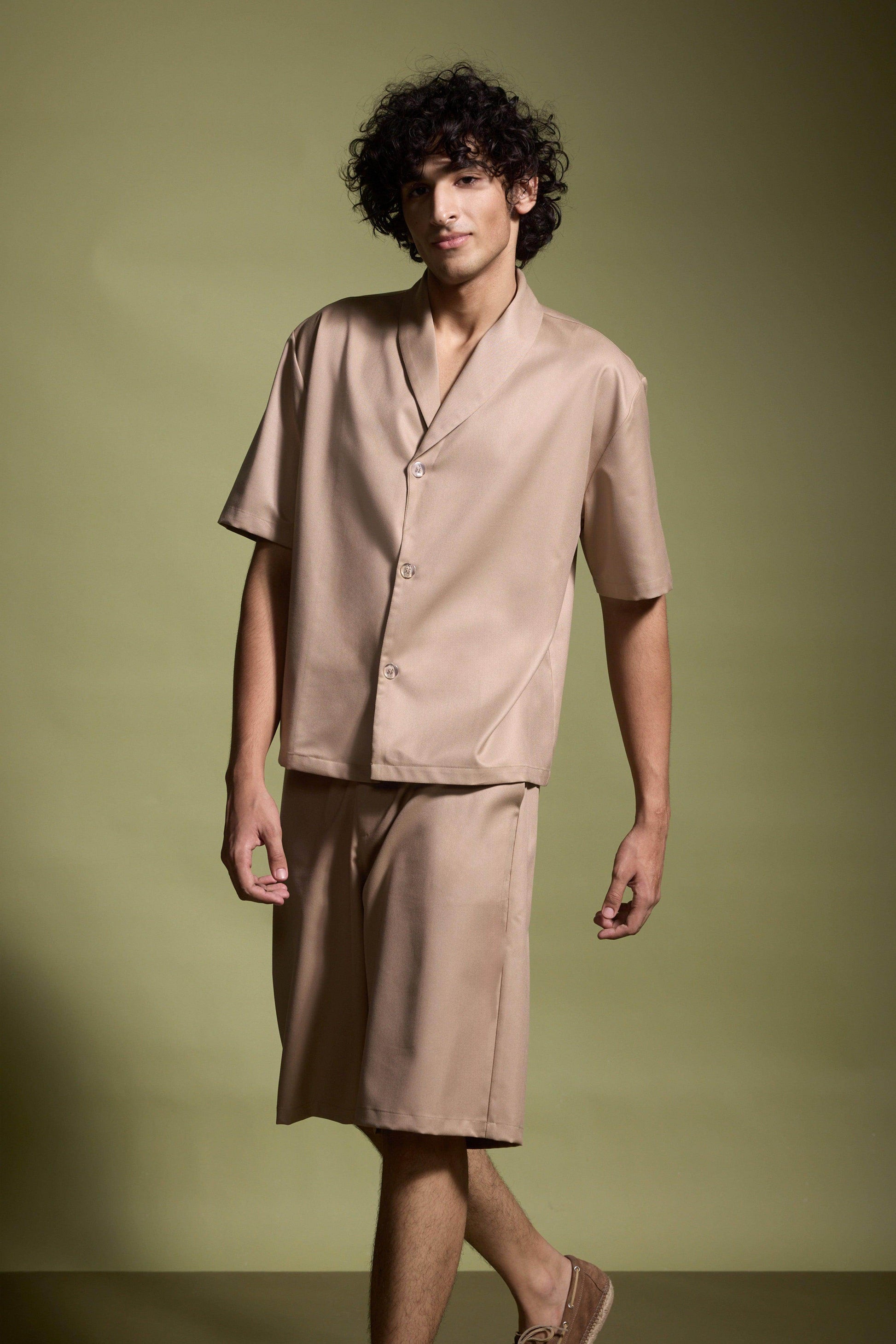 SHAWL COLLAR SHIRT - dash and dot