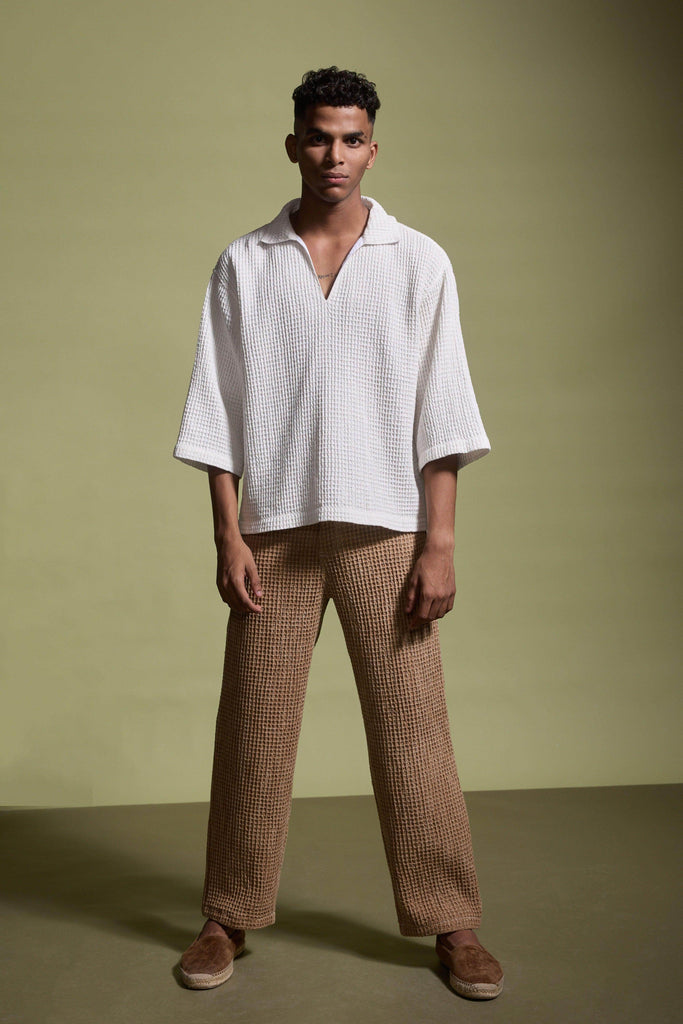 WASHED TEXTURED PANT - dash and dot dash and dot