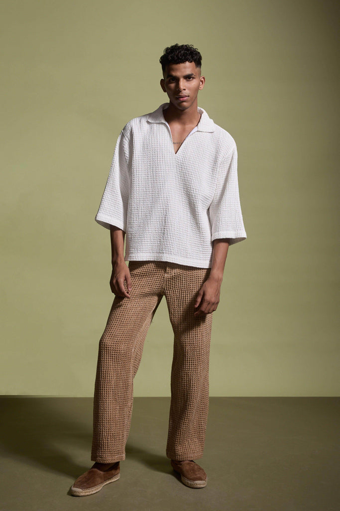 WASHED TEXTURED PANT - dash and dot dash and dot