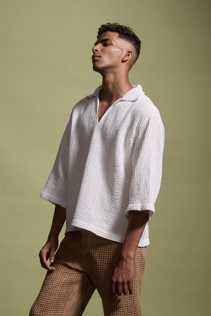 WASHED TEXTURED PANT - dash and dot dash and dot