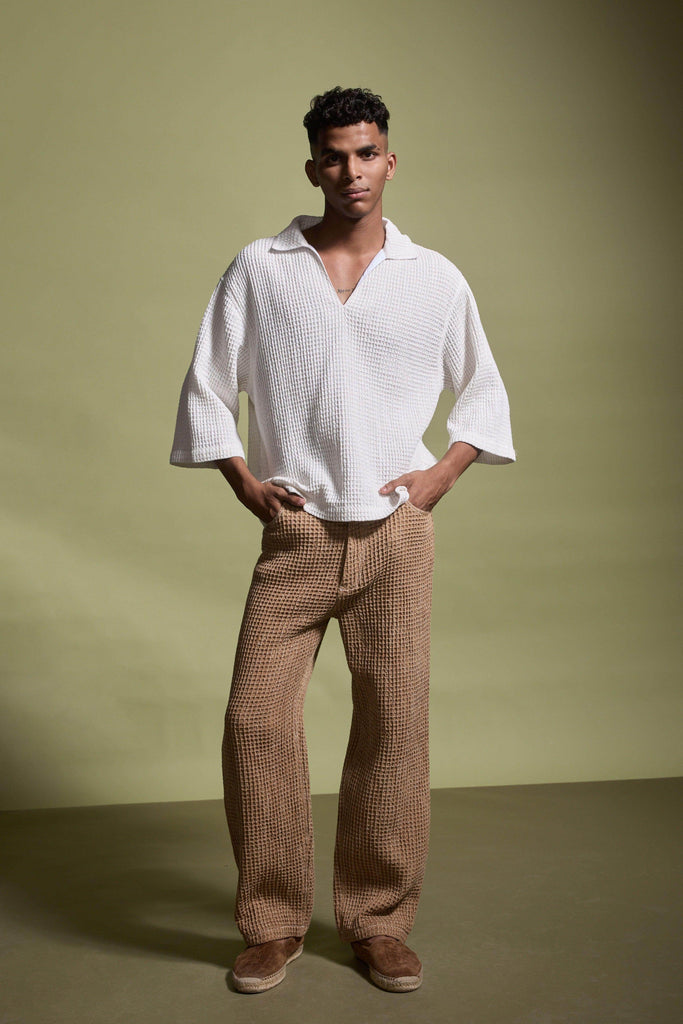 WASHED TEXTURED PANT - dash and dot dash and dot