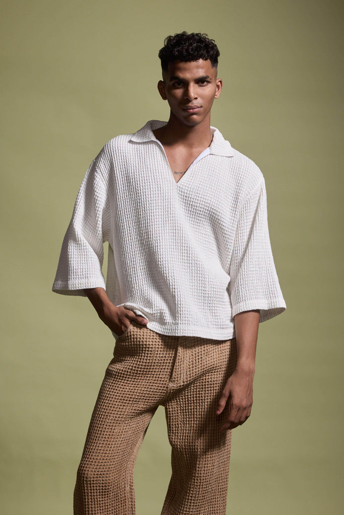 WASHED TEXTURED PANT - dash and dot dash and dot