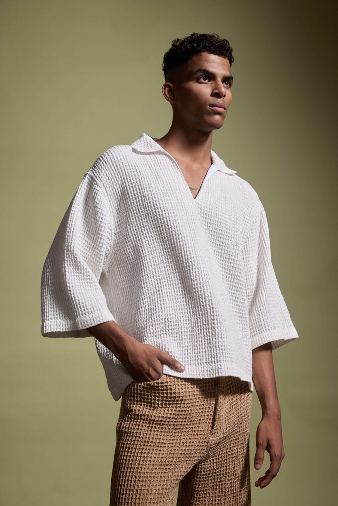 WASHED TEXTURED PANT - dash and dot dash and dot