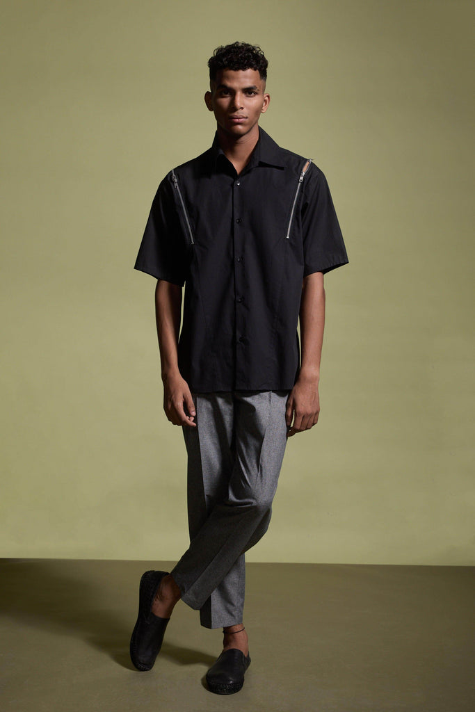 FLAT PLEAT TROUSER - dash and dot dash and dot