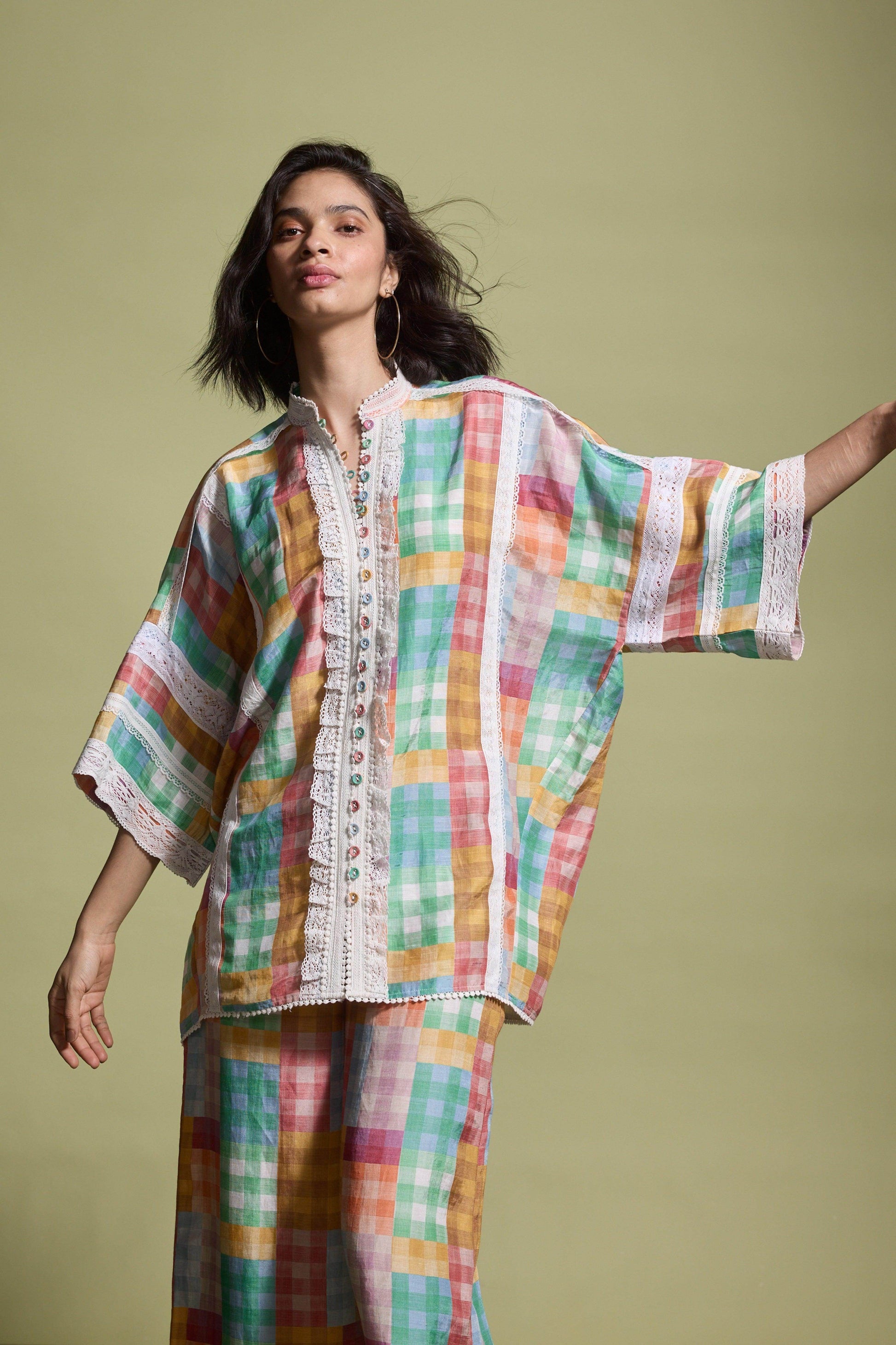 CUTWORK LACE SHIRT - dash and dot