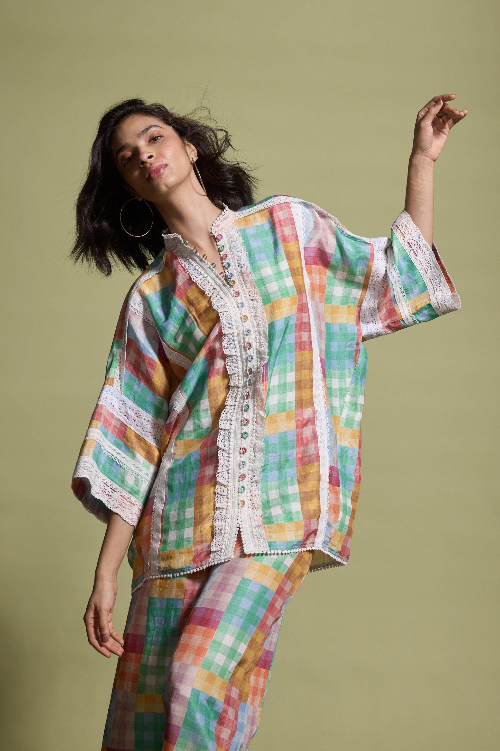 CUTWORK LACE SHIRT - dash and dot