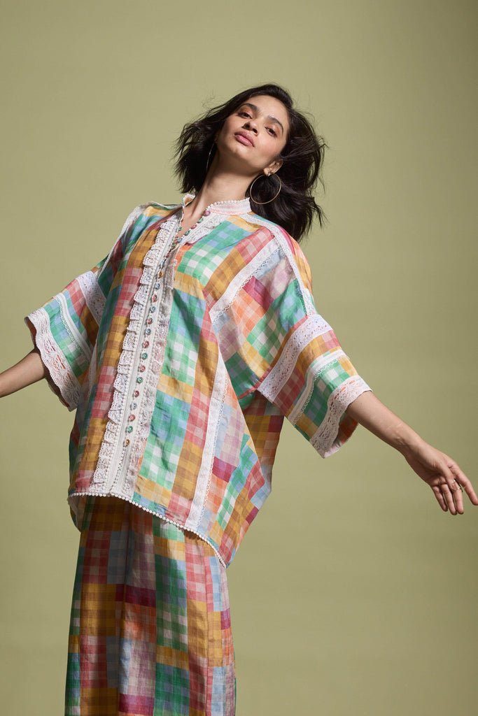 CUTWORK LACE SHIRT - dash and dot dash and dot