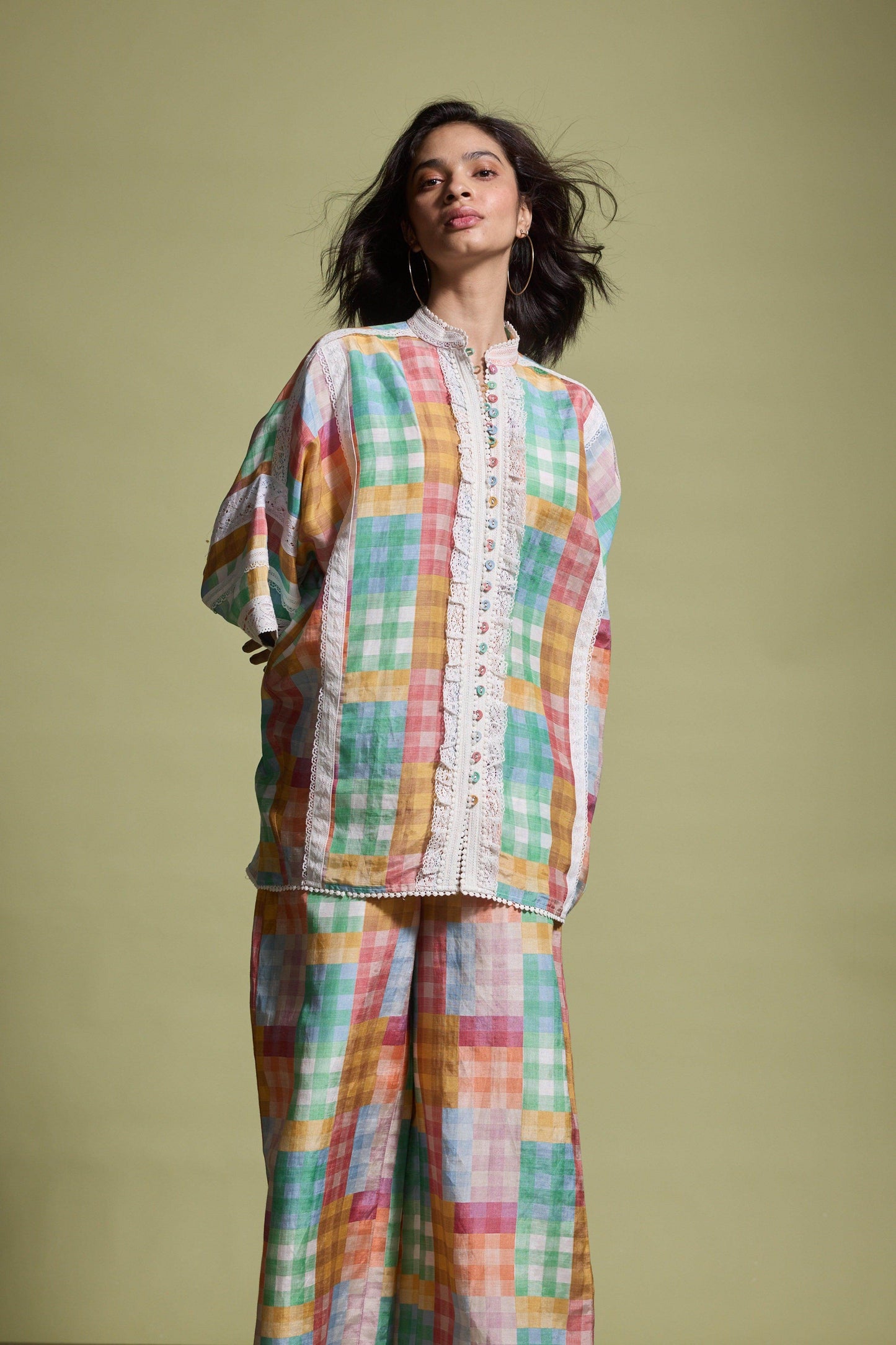 CUTWORK LACE SHIRT - dash and dot