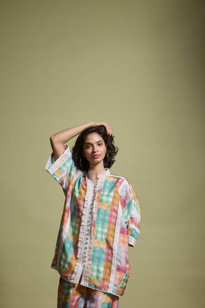 CUTWORK LACE SHIRT - dash and dot dash and dot