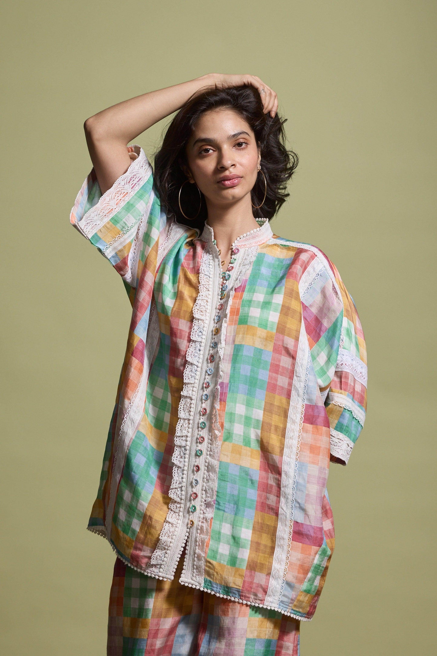 CUTWORK LACE SHIRT - dash and dot