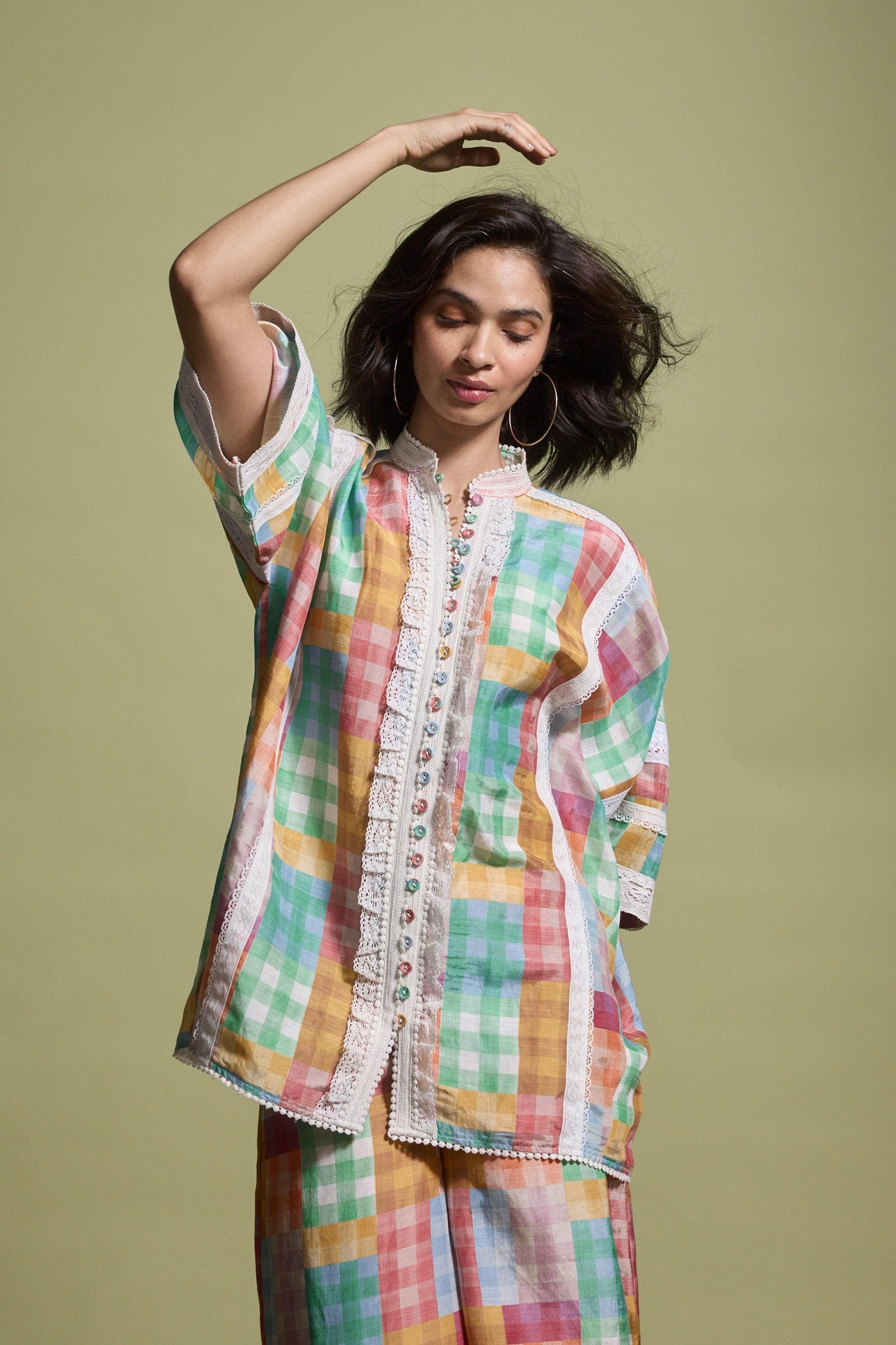 CUTWORK LACE SHIRT - dash and dot