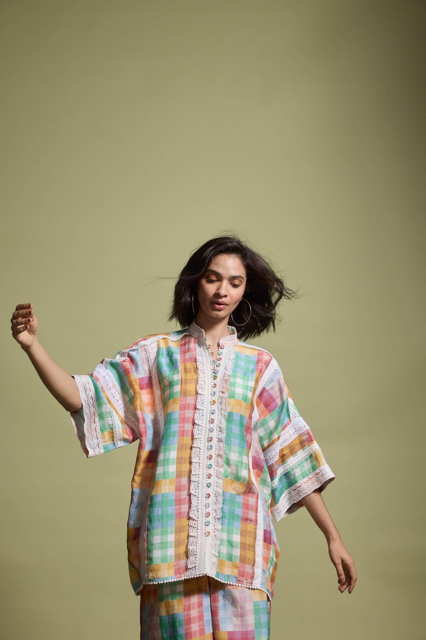 CUTWORK LACE SHIRT - dash and dot