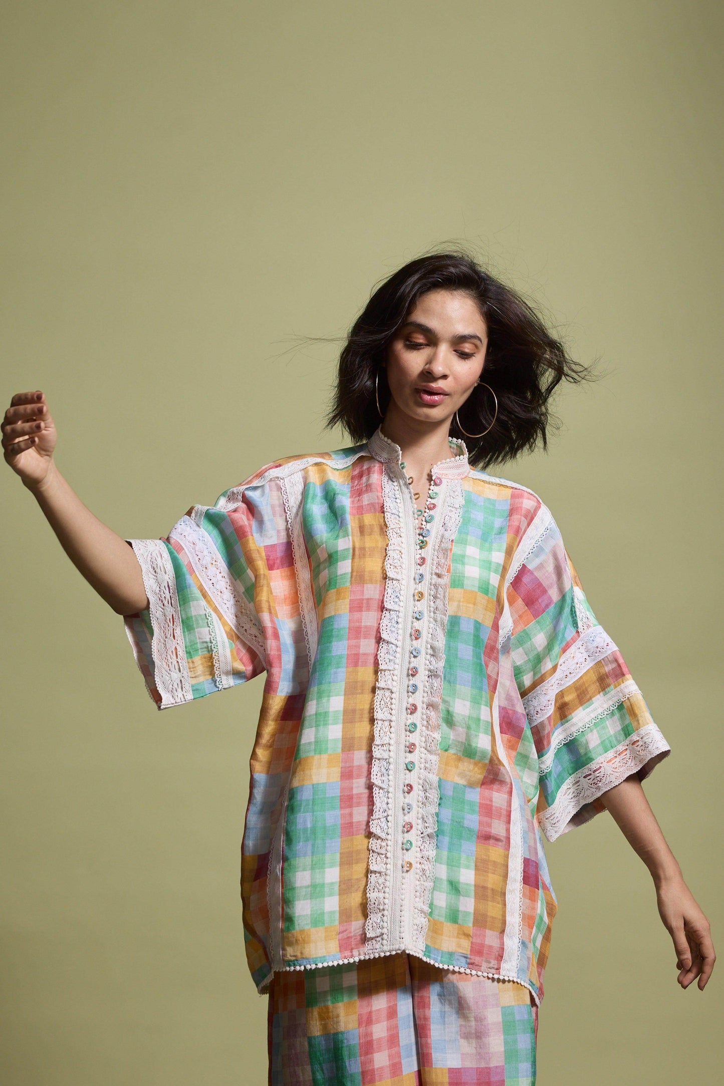 CUTWORK LACE SHIRT - dash and dot