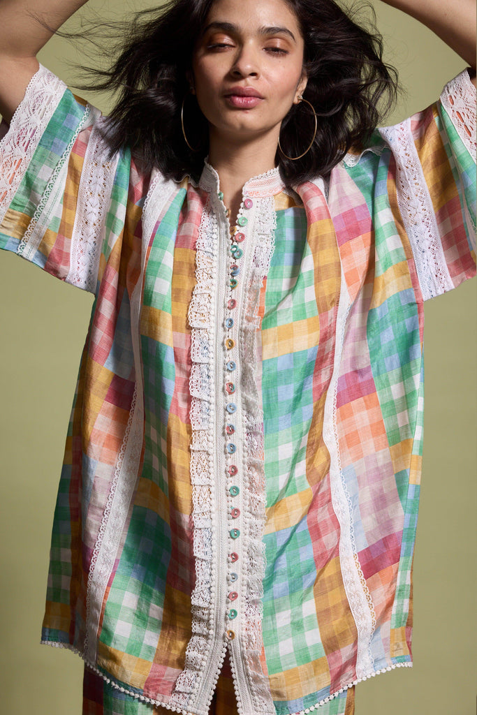 CUTWORK LACE SHIRT - dash and dot dash and dot