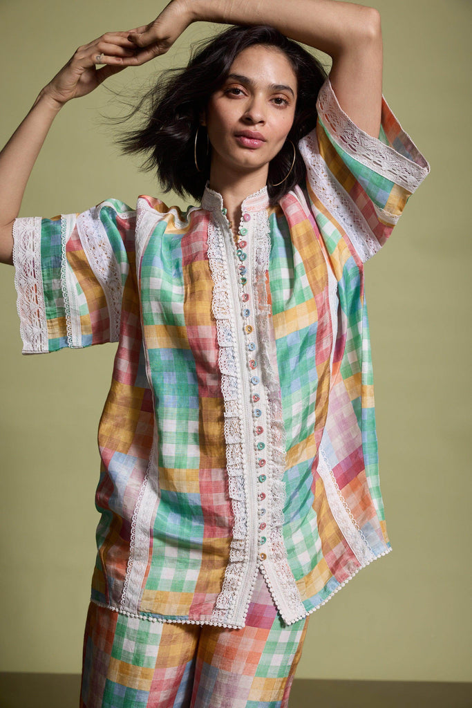 CUTWORK LACE SHIRT - dash and dot dash and dot